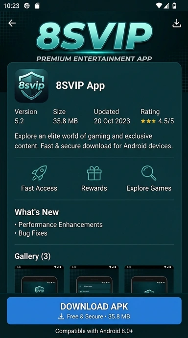 Unduh dan Instal APK 8svip untuk Android Anda
