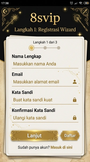 Panduan Registrasi Akun Baru 8svip untuk Android