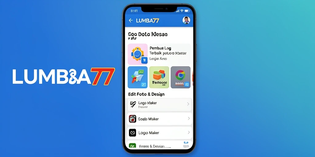 Antarmuka pengguna LUMBA77 yang intuitif untuk desain logo