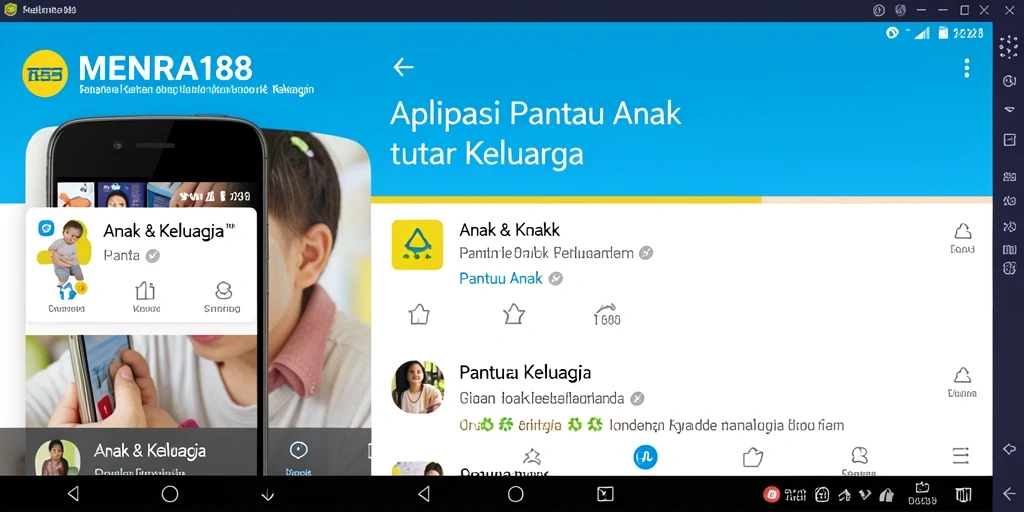 Antarmuka <strong>MENARA188</strong> untuk memantau aktivitas anak dengan mudah.