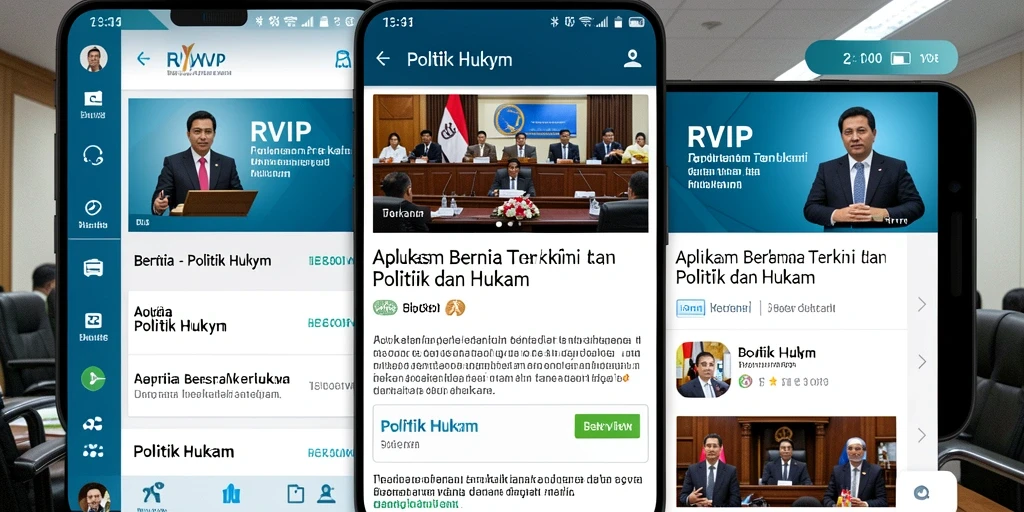Tampilan antarmuka aplikasi RVIP yang informatif dan menarik.