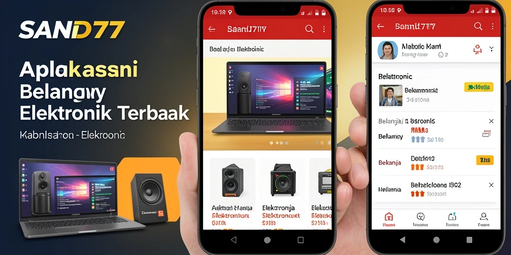 Tampilan antarmuka SAND77 yang menarik dan user-friendly.