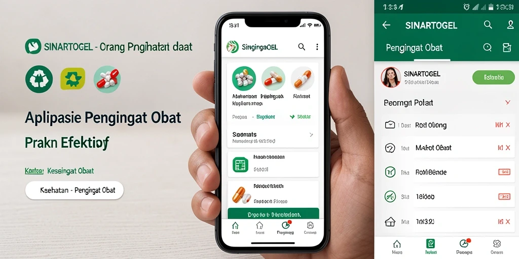 Tampilan antarmuka SINARTOGEL yang intuitif dan sederhana.